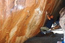 Bouldering in Hueco Tanks on 11/10/2018 with Blue Lizard Climbing and Yoga

Filename: SRM_20181110_1633480.jpg
Aperture: f/3.5
Shutter Speed: 1/320
Body: Canon EOS-1D Mark II
Lens: Canon EF 50mm f/1.8 II