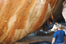 Bouldering in Hueco Tanks on 11/10/2018 with Blue Lizard Climbing and Yoga

Filename: SRM_20181110_1643510.jpg
Aperture: f/2.8
Shutter Speed: 1/320
Body: Canon EOS-1D Mark II
Lens: Canon EF 50mm f/1.8 II