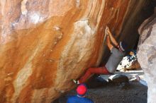 Bouldering in Hueco Tanks on 11/10/2018 with Blue Lizard Climbing and Yoga

Filename: SRM_20181110_1650450.jpg
Aperture: f/3.2
Shutter Speed: 1/320
Body: Canon EOS-1D Mark II
Lens: Canon EF 50mm f/1.8 II