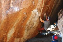 Bouldering in Hueco Tanks on 11/10/2018 with Blue Lizard Climbing and Yoga

Filename: SRM_20181110_1650500.jpg
Aperture: f/3.5
Shutter Speed: 1/320
Body: Canon EOS-1D Mark II
Lens: Canon EF 50mm f/1.8 II