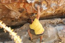 Bouldering in Hueco Tanks on 11/11/2018 with Blue Lizard Climbing and Yoga

Filename: SRM_20181111_1155190.jpg
Aperture: f/4.0
Shutter Speed: 1/320
Body: Canon EOS-1D Mark II
Lens: Canon EF 50mm f/1.8 II