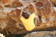 Bouldering in Hueco Tanks on 11/11/2018 with Blue Lizard Climbing and Yoga

Filename: SRM_20181111_1155320.jpg
Aperture: f/4.0
Shutter Speed: 1/400
Body: Canon EOS-1D Mark II
Lens: Canon EF 50mm f/1.8 II