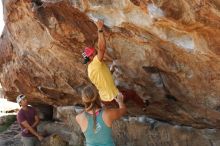 Bouldering in Hueco Tanks on 11/11/2018 with Blue Lizard Climbing and Yoga

Filename: SRM_20181111_1210071.jpg
Aperture: f/4.0
Shutter Speed: 1/500
Body: Canon EOS-1D Mark II
Lens: Canon EF 50mm f/1.8 II