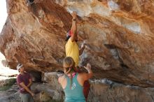 Bouldering in Hueco Tanks on 11/11/2018 with Blue Lizard Climbing and Yoga

Filename: SRM_20181111_1210080.jpg
Aperture: f/4.0
Shutter Speed: 1/500
Body: Canon EOS-1D Mark II
Lens: Canon EF 50mm f/1.8 II