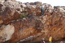 Bouldering in Hueco Tanks on 11/11/2018 with Blue Lizard Climbing and Yoga

Filename: SRM_20181111_1215420.jpg
Aperture: f/4.0
Shutter Speed: 1/800
Body: Canon EOS-1D Mark II
Lens: Canon EF 50mm f/1.8 II