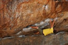 Bouldering in Hueco Tanks on 11/11/2018 with Blue Lizard Climbing and Yoga

Filename: SRM_20181111_1221250.jpg
Aperture: f/4.0
Shutter Speed: 1/640
Body: Canon EOS-1D Mark II
Lens: Canon EF 50mm f/1.8 II