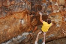 Bouldering in Hueco Tanks on 11/11/2018 with Blue Lizard Climbing and Yoga

Filename: SRM_20181111_1221510.jpg
Aperture: f/4.0
Shutter Speed: 1/800
Body: Canon EOS-1D Mark II
Lens: Canon EF 50mm f/1.8 II