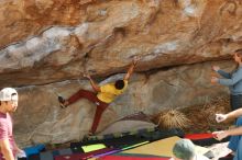 Bouldering in Hueco Tanks on 11/11/2018 with Blue Lizard Climbing and Yoga

Filename: SRM_20181111_1225050.jpg
Aperture: f/4.0
Shutter Speed: 1/500
Body: Canon EOS-1D Mark II
Lens: Canon EF 50mm f/1.8 II