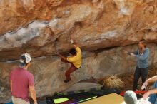 Bouldering in Hueco Tanks on 11/11/2018 with Blue Lizard Climbing and Yoga

Filename: SRM_20181111_1225150.jpg
Aperture: f/4.0
Shutter Speed: 1/640
Body: Canon EOS-1D Mark II
Lens: Canon EF 50mm f/1.8 II