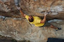 Bouldering in Hueco Tanks on 11/11/2018 with Blue Lizard Climbing and Yoga

Filename: SRM_20181111_1241270.jpg
Aperture: f/4.0
Shutter Speed: 1/400
Body: Canon EOS-1D Mark II
Lens: Canon EF 50mm f/1.8 II