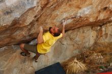 Bouldering in Hueco Tanks on 11/11/2018 with Blue Lizard Climbing and Yoga

Filename: SRM_20181111_1244020.jpg
Aperture: f/4.0
Shutter Speed: 1/640
Body: Canon EOS-1D Mark II
Lens: Canon EF 50mm f/1.8 II