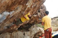 Bouldering in Hueco Tanks on 11/11/2018 with Blue Lizard Climbing and Yoga

Filename: SRM_20181111_1259280.jpg
Aperture: f/4.0
Shutter Speed: 1/500
Body: Canon EOS-1D Mark II
Lens: Canon EF 50mm f/1.8 II