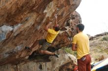 Bouldering in Hueco Tanks on 11/11/2018 with Blue Lizard Climbing and Yoga

Filename: SRM_20181111_1259320.jpg
Aperture: f/4.0
Shutter Speed: 1/640
Body: Canon EOS-1D Mark II
Lens: Canon EF 50mm f/1.8 II