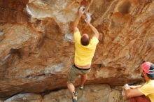 Bouldering in Hueco Tanks on 11/11/2018 with Blue Lizard Climbing and Yoga

Filename: SRM_20181111_1307100.jpg
Aperture: f/4.0
Shutter Speed: 1/640
Body: Canon EOS-1D Mark II
Lens: Canon EF 50mm f/1.8 II