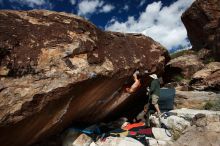 Bouldering in Hueco Tanks on 11/11/2018 with Blue Lizard Climbing and Yoga

Filename: SRM_20181111_1342450.jpg
Aperture: f/8.0
Shutter Speed: 1/250
Body: Canon EOS-1D Mark II
Lens: Canon EF 16-35mm f/2.8 L