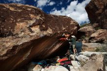 Bouldering in Hueco Tanks on 11/11/2018 with Blue Lizard Climbing and Yoga

Filename: SRM_20181111_1342520.jpg
Aperture: f/8.0
Shutter Speed: 1/250
Body: Canon EOS-1D Mark II
Lens: Canon EF 16-35mm f/2.8 L