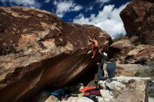 Bouldering in Hueco Tanks on 11/11/2018 with Blue Lizard Climbing and Yoga

Filename: SRM_20181111_1343010.jpg
Aperture: f/8.0
Shutter Speed: 1/250
Body: Canon EOS-1D Mark II
Lens: Canon EF 16-35mm f/2.8 L