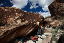 Bouldering in Hueco Tanks on 11/11/2018 with Blue Lizard Climbing and Yoga

Filename: SRM_20181111_1350070.jpg
Aperture: f/8.0
Shutter Speed: 1/250
Body: Canon EOS-1D Mark II
Lens: Canon EF 16-35mm f/2.8 L