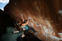 Bouldering in Hueco Tanks on 11/11/2018 with Blue Lizard Climbing and Yoga

Filename: SRM_20181111_1457520.jpg
Aperture: f/9.0
Shutter Speed: 1/250
Body: Canon EOS-1D Mark II
Lens: Canon EF 16-35mm f/2.8 L