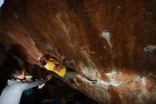 Bouldering in Hueco Tanks on 11/11/2018 with Blue Lizard Climbing and Yoga

Filename: SRM_20181111_1506330.jpg
Aperture: f/8.0
Shutter Speed: 1/250
Body: Canon EOS-1D Mark II
Lens: Canon EF 16-35mm f/2.8 L