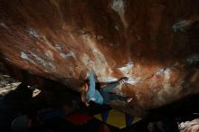 Bouldering in Hueco Tanks on 11/11/2018 with Blue Lizard Climbing and Yoga

Filename: SRM_20181111_1521530.jpg
Aperture: f/9.0
Shutter Speed: 1/250
Body: Canon EOS-1D Mark II
Lens: Canon EF 16-35mm f/2.8 L