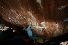 Bouldering in Hueco Tanks on 11/11/2018 with Blue Lizard Climbing and Yoga

Filename: SRM_20181111_1529130.jpg
Aperture: f/9.0
Shutter Speed: 1/250
Body: Canon EOS-1D Mark II
Lens: Canon EF 16-35mm f/2.8 L