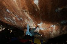 Bouldering in Hueco Tanks on 11/11/2018 with Blue Lizard Climbing and Yoga

Filename: SRM_20181111_1532360.jpg
Aperture: f/9.0
Shutter Speed: 1/250
Body: Canon EOS-1D Mark II
Lens: Canon EF 16-35mm f/2.8 L