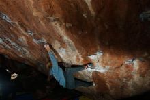 Bouldering in Hueco Tanks on 11/11/2018 with Blue Lizard Climbing and Yoga

Filename: SRM_20181111_1532380.jpg
Aperture: f/9.0
Shutter Speed: 1/250
Body: Canon EOS-1D Mark II
Lens: Canon EF 16-35mm f/2.8 L