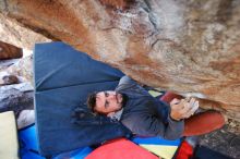 Bouldering in Hueco Tanks on 11/11/2018 with Blue Lizard Climbing and Yoga

Filename: SRM_20181111_1544290.jpg
Aperture: f/2.8
Shutter Speed: 1/250
Body: Canon EOS-1D Mark II
Lens: Canon EF 16-35mm f/2.8 L