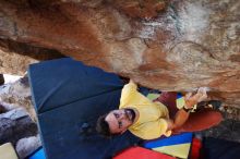 Bouldering in Hueco Tanks on 11/11/2018 with Blue Lizard Climbing and Yoga

Filename: SRM_20181111_1546360.jpg
Aperture: f/4.0
Shutter Speed: 1/200
Body: Canon EOS-1D Mark II
Lens: Canon EF 16-35mm f/2.8 L