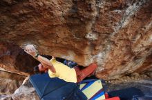 Bouldering in Hueco Tanks on 11/11/2018 with Blue Lizard Climbing and Yoga

Filename: SRM_20181111_1546442.jpg
Aperture: f/4.0
Shutter Speed: 1/200
Body: Canon EOS-1D Mark II
Lens: Canon EF 16-35mm f/2.8 L