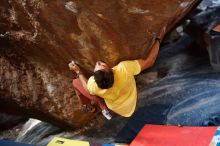 Bouldering in Hueco Tanks on 11/11/2018 with Blue Lizard Climbing and Yoga

Filename: SRM_20181111_1614181.jpg
Aperture: f/2.8
Shutter Speed: 1/250
Body: Canon EOS-1D Mark II
Lens: Canon EF 50mm f/1.8 II