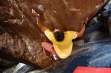 Bouldering in Hueco Tanks on 11/11/2018 with Blue Lizard Climbing and Yoga

Filename: SRM_20181111_1614190.jpg
Aperture: f/2.5
Shutter Speed: 1/250
Body: Canon EOS-1D Mark II
Lens: Canon EF 50mm f/1.8 II