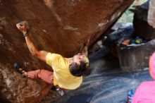 Bouldering in Hueco Tanks on 11/11/2018 with Blue Lizard Climbing and Yoga

Filename: SRM_20181111_1614231.jpg
Aperture: f/2.5
Shutter Speed: 1/250
Body: Canon EOS-1D Mark II
Lens: Canon EF 50mm f/1.8 II