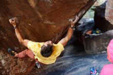 Bouldering in Hueco Tanks on 11/11/2018 with Blue Lizard Climbing and Yoga

Filename: SRM_20181111_1614234.jpg
Aperture: f/2.5
Shutter Speed: 1/250
Body: Canon EOS-1D Mark II
Lens: Canon EF 50mm f/1.8 II