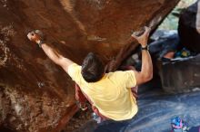 Bouldering in Hueco Tanks on 11/11/2018 with Blue Lizard Climbing and Yoga

Filename: SRM_20181111_1614280.jpg
Aperture: f/2.5
Shutter Speed: 1/250
Body: Canon EOS-1D Mark II
Lens: Canon EF 50mm f/1.8 II