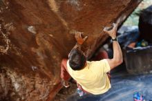 Bouldering in Hueco Tanks on 11/11/2018 with Blue Lizard Climbing and Yoga

Filename: SRM_20181111_1614290.jpg
Aperture: f/2.2
Shutter Speed: 1/250
Body: Canon EOS-1D Mark II
Lens: Canon EF 50mm f/1.8 II