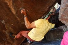 Bouldering in Hueco Tanks on 11/11/2018 with Blue Lizard Climbing and Yoga

Filename: SRM_20181111_1614361.jpg
Aperture: f/3.2
Shutter Speed: 1/250
Body: Canon EOS-1D Mark II
Lens: Canon EF 50mm f/1.8 II