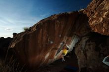 Bouldering in Hueco Tanks on 11/11/2018 with Blue Lizard Climbing and Yoga

Filename: SRM_20181111_1710020.jpg
Aperture: f/8.0
Shutter Speed: 1/250
Body: Canon EOS-1D Mark II
Lens: Canon EF 16-35mm f/2.8 L