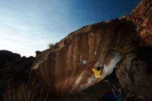 Bouldering in Hueco Tanks on 11/11/2018 with Blue Lizard Climbing and Yoga

Filename: SRM_20181111_1720280.jpg
Aperture: f/8.0
Shutter Speed: 1/250
Body: Canon EOS-1D Mark II
Lens: Canon EF 16-35mm f/2.8 L