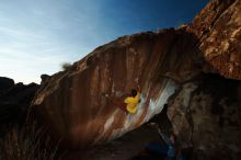 Bouldering in Hueco Tanks on 11/11/2018 with Blue Lizard Climbing and Yoga

Filename: SRM_20181111_1720360.jpg
Aperture: f/8.0
Shutter Speed: 1/250
Body: Canon EOS-1D Mark II
Lens: Canon EF 16-35mm f/2.8 L