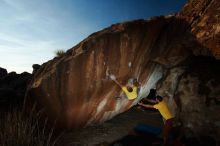 Bouldering in Hueco Tanks on 11/11/2018 with Blue Lizard Climbing and Yoga

Filename: SRM_20181111_1723300.jpg
Aperture: f/8.0
Shutter Speed: 1/250
Body: Canon EOS-1D Mark II
Lens: Canon EF 16-35mm f/2.8 L