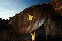 Bouldering in Hueco Tanks on 11/11/2018 with Blue Lizard Climbing and Yoga

Filename: SRM_20181111_1723470.jpg
Aperture: f/8.0
Shutter Speed: 1/250
Body: Canon EOS-1D Mark II
Lens: Canon EF 16-35mm f/2.8 L