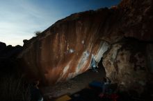 Bouldering in Hueco Tanks on 11/11/2018 with Blue Lizard Climbing and Yoga

Filename: SRM_20181111_1734390.jpg
Aperture: f/8.0
Shutter Speed: 1/250
Body: Canon EOS-1D Mark II
Lens: Canon EF 16-35mm f/2.8 L