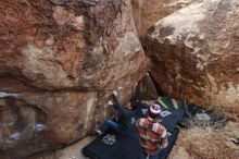 Bouldering in Hueco Tanks on 11/24/2018 with Blue Lizard Climbing and Yoga

Filename: SRM_20181124_1022440.jpg
Aperture: f/4.5
Shutter Speed: 1/250
Body: Canon EOS-1D Mark II
Lens: Canon EF 16-35mm f/2.8 L