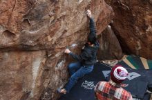 Bouldering in Hueco Tanks on 11/24/2018 with Blue Lizard Climbing and Yoga

Filename: SRM_20181124_1022480.jpg
Aperture: f/4.5
Shutter Speed: 1/250
Body: Canon EOS-1D Mark II
Lens: Canon EF 16-35mm f/2.8 L