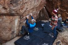 Bouldering in Hueco Tanks on 11/24/2018 with Blue Lizard Climbing and Yoga

Filename: SRM_20181124_1025390.jpg
Aperture: f/4.0
Shutter Speed: 1/250
Body: Canon EOS-1D Mark II
Lens: Canon EF 16-35mm f/2.8 L