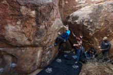 Bouldering in Hueco Tanks on 11/24/2018 with Blue Lizard Climbing and Yoga

Filename: SRM_20181124_1025570.jpg
Aperture: f/4.5
Shutter Speed: 1/250
Body: Canon EOS-1D Mark II
Lens: Canon EF 16-35mm f/2.8 L