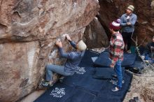 Bouldering in Hueco Tanks on 11/24/2018 with Blue Lizard Climbing and Yoga

Filename: SRM_20181124_1026420.jpg
Aperture: f/3.2
Shutter Speed: 1/250
Body: Canon EOS-1D Mark II
Lens: Canon EF 16-35mm f/2.8 L