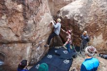 Bouldering in Hueco Tanks on 11/24/2018 with Blue Lizard Climbing and Yoga

Filename: SRM_20181124_1027500.jpg
Aperture: f/3.5
Shutter Speed: 1/250
Body: Canon EOS-1D Mark II
Lens: Canon EF 16-35mm f/2.8 L